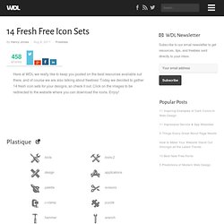 14 Fresh Free Icon Sets