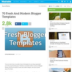 70 Fresh And Modern Blogger Templates