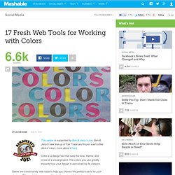 17 Fresh Web Tools for Working with Colors