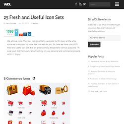 25 Fresh and Useful Icon Sets