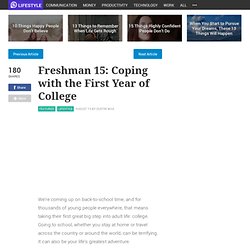 Coping with freshman year