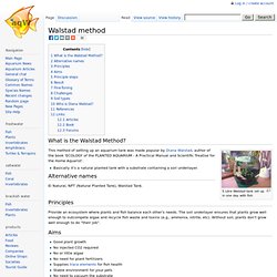 Walstad method - The Free Freshwater and Saltwater Aquarium Encyclopedia Anyone Can Edit - The Aquarium Wiki