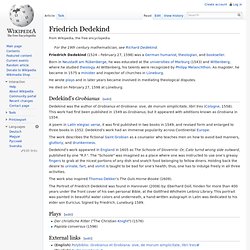 Friedrich Dedekind