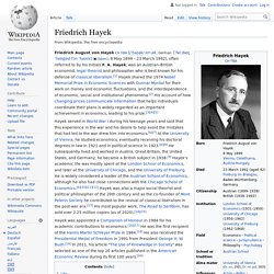 Friedrich Hayek - Wikipedia
