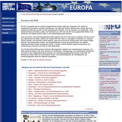 Focus Europa-Das Online-Portal der Friedrich-Ebert-Stiftung zum Thema Europäische Union