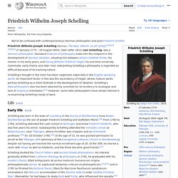 Friedrich Wilhelm Joseph Schelling - Wikipedia