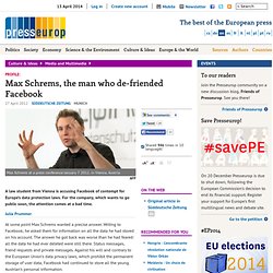 Max Schrems, the man who de-friended Facebook