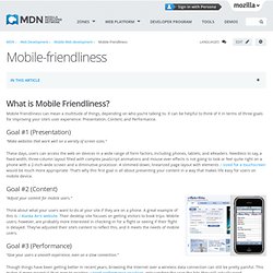 Mobile-friendliness - Web Development