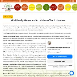 Blog : Kid-Friendly Games and Activities to Teach Numbers