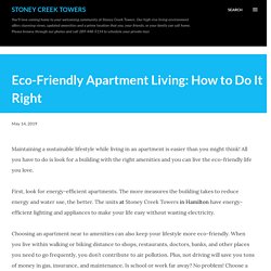 Eco-Friendly Apartment Living: How to Do It Right