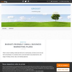 Budget-Friendly Small Business Marketing Plans - groost
