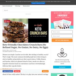 Keto-Friendly Chocolatey Crunch Bars (No Refined Sugar, No Grains, No Dairy, No Eggs)