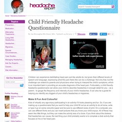 Child Friendly Headache Questionnaire