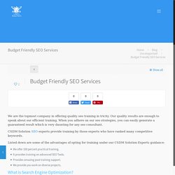 Budget Friendly SEO Services: Why Join us for SEO Services in Tricity?