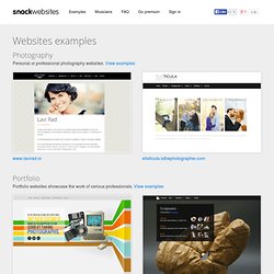 Mobile friendly website examples - SnackWebsites