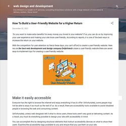 How To Build a User-Friendly Website for a Higher Return