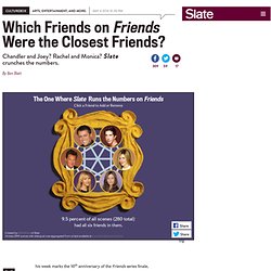 Friends: Chandler, Joey, Ross, Rachel, Monica, Phoebe—which friends were closest on the sitcom?