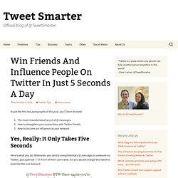 Win Friends & Influence Pple On Twitter
