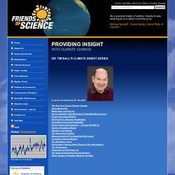 Dr. Tim Ball's Climate Digest Series