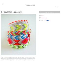 Friendship Bracelets