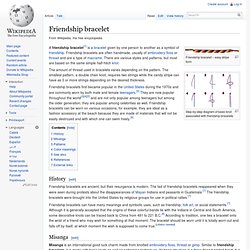 Friendship bracelet