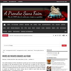 Frites de patates douces au four