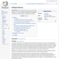 Frithjof Schuon - Wiki fr