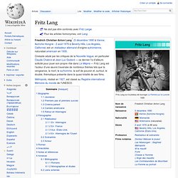 Wikipedia Fritz Lang