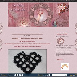 Frivolité - Le même coeur mais en noir!