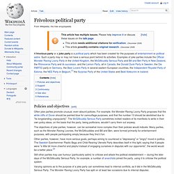 Frivolous political party