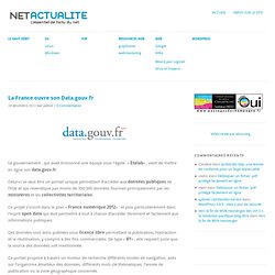 La France ouvre son Data.gouv.fr