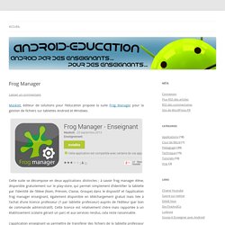 Frog Manager - Android-education.net