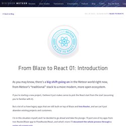 From Blaze to React 01: Introduction