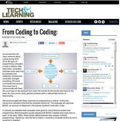 From Coding to Coding: