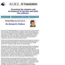 From Eliza to A.L.I.C.E. (A.L.I.C.E. AI Foundation)