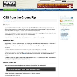 CSS from the Ground Up