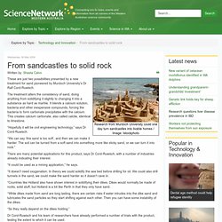 From sandcastles to solid rock