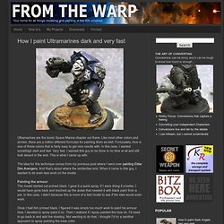 From the Warp: How I paint Ultramarines dark and very fast