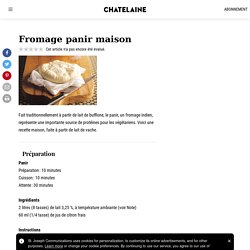 Fromage panir maison