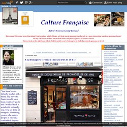 A la fromagerie - French cheeses (Fle A1 et B1)