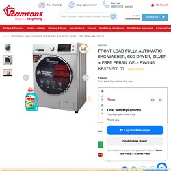 Front Load Fully Automatic 8Kg Washer + 6Kg Dryer Silver RW-146