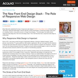 The New Front End Design Stack - The Role of Responsive Web Design