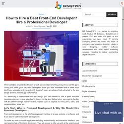 How to Hire a front-end developer - Hire Professional Front-end Developer