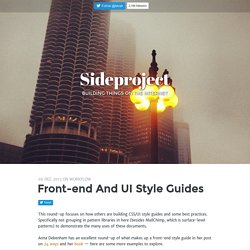 Front-end and UI style guides