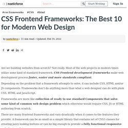 CSS Frontend Frameworks: The Best 10 for Modern Web Design