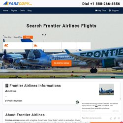Frontier Airlines - Frontier Flights - Cheapest Frontier Flights