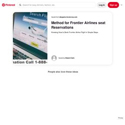 Frontier Airlines seat Reservations