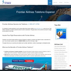 frontier airlines telefono +1-855-948-3805