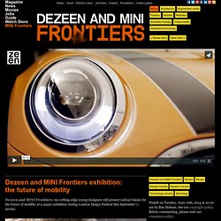 and MINI Frontiers exhibition: the future of mobility