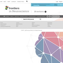 Frontiers in Neuroscience